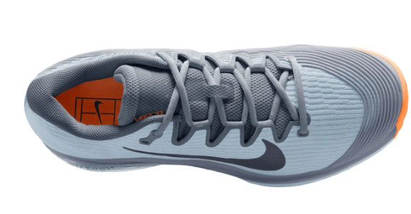 Nike Men's Vapor 12 Clay Court Tennis Shoes | Ashen Slate/Obsidian | HQ6026-400