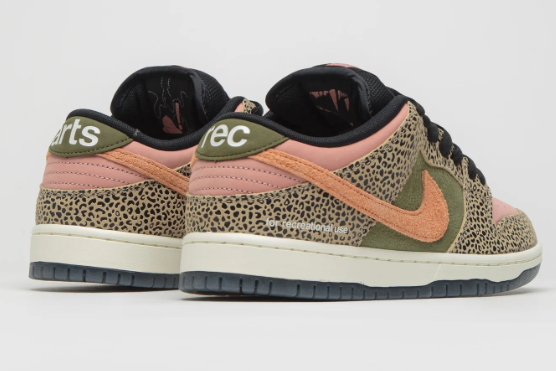 Nike SB x Arts-Rec Dunk Low Pro 'Khaki/Amber Brown/Rough Green/Rust Pink' | Skate Shoes