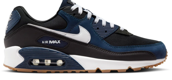 Nike Air Max 90 – Men's Sneakers | Midnight Navy/Black/White