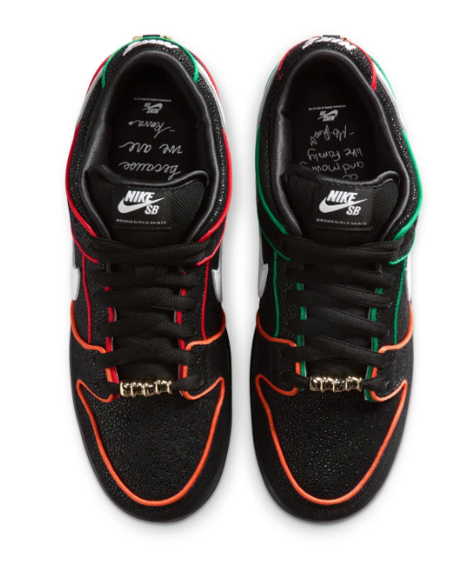 Nike SB Dunk Low Pro QS 'Black / White / Challenge Red' (304292-614)