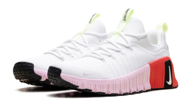 Nike Free Metcon 6 Women's Training Shoe – White/Barely Volt/Bright Crimson