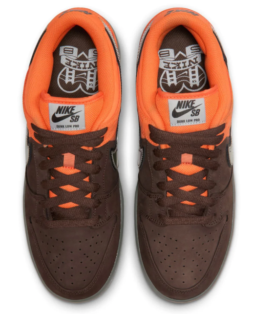 Nike SB Dunk Low Pro 'Muni Fast Pass' Safety Orange/Wolf Grey/Baroque Brown | Skate Shoes