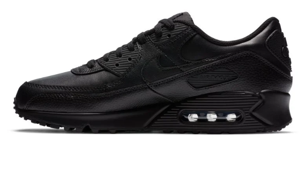 Men's Air Max 90 LTR Leather Triple Black