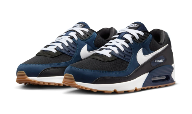 Nike Air Max 90 – Men's Sneakers | Midnight Navy/Black/White