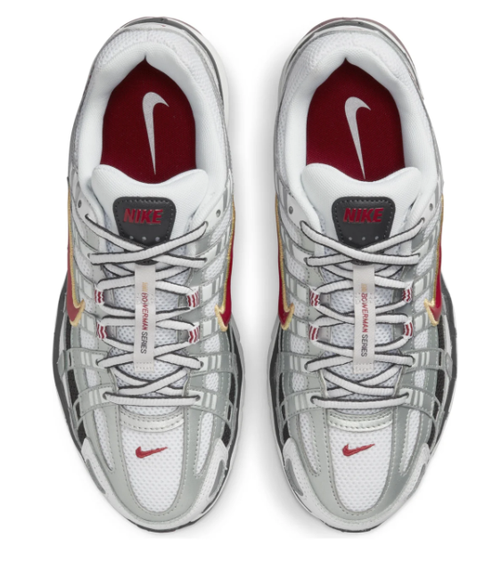 (WMNS) Nike P-6000 CNPT 'Metallic Silver Red'
