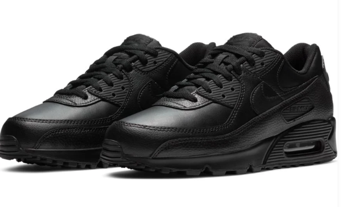 Men's Air Max 90 LTR Leather Triple Black