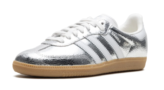 Adidas Samba OG WMNS 'Cracked Silver' JR0035 | Women's Sneakers