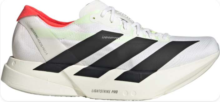 Adidas Adizero Adios Pro 4 Men's Running Shoes – White/Black/Solar Red