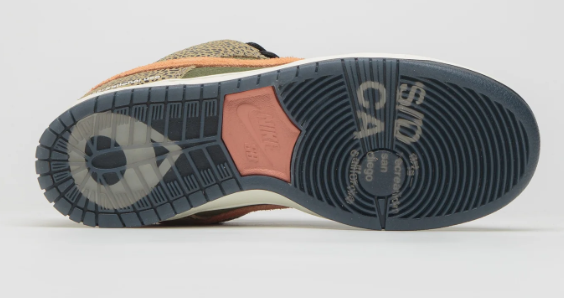 Nike SB x Arts-Rec Dunk Low Pro 'Khaki/Amber Brown/Rough Green/Rust Pink' | Skate Shoes