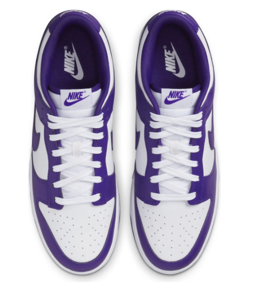 Nike Dunk Low 'Championship Purple' – White / Championship Purple (DD1391-104)