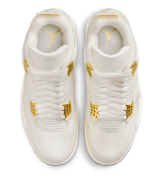 Air Jordan 4 Retro Women's Sneaker 'Metallic Gold' AQ9129-170