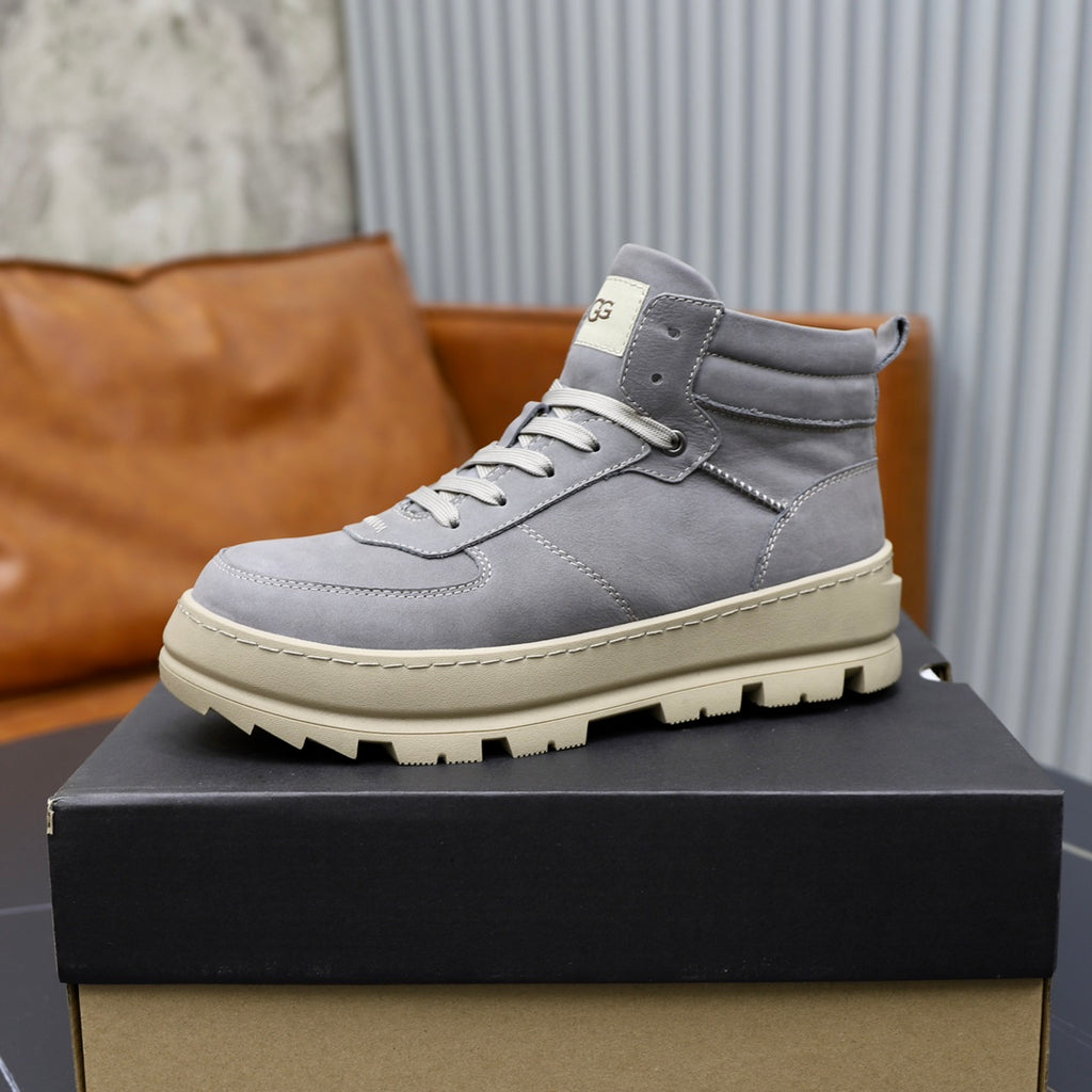 UGG High-Top Sneaker | Slate Grey Suede & Cream Sole