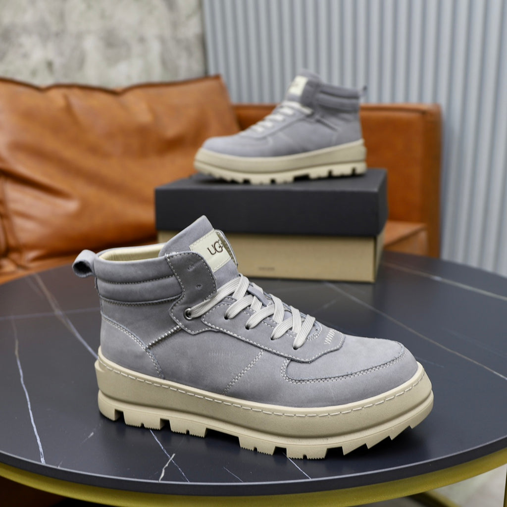 UGG High-Top Sneaker | Slate Grey Suede & Cream Sole