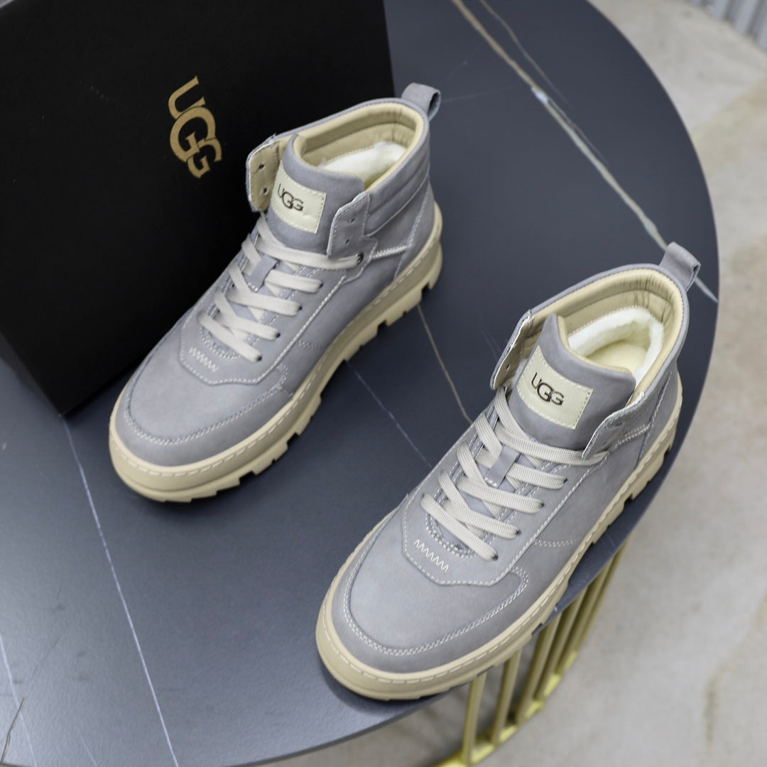 UGG High-Top Sneaker | Slate Grey Suede & Cream Sole