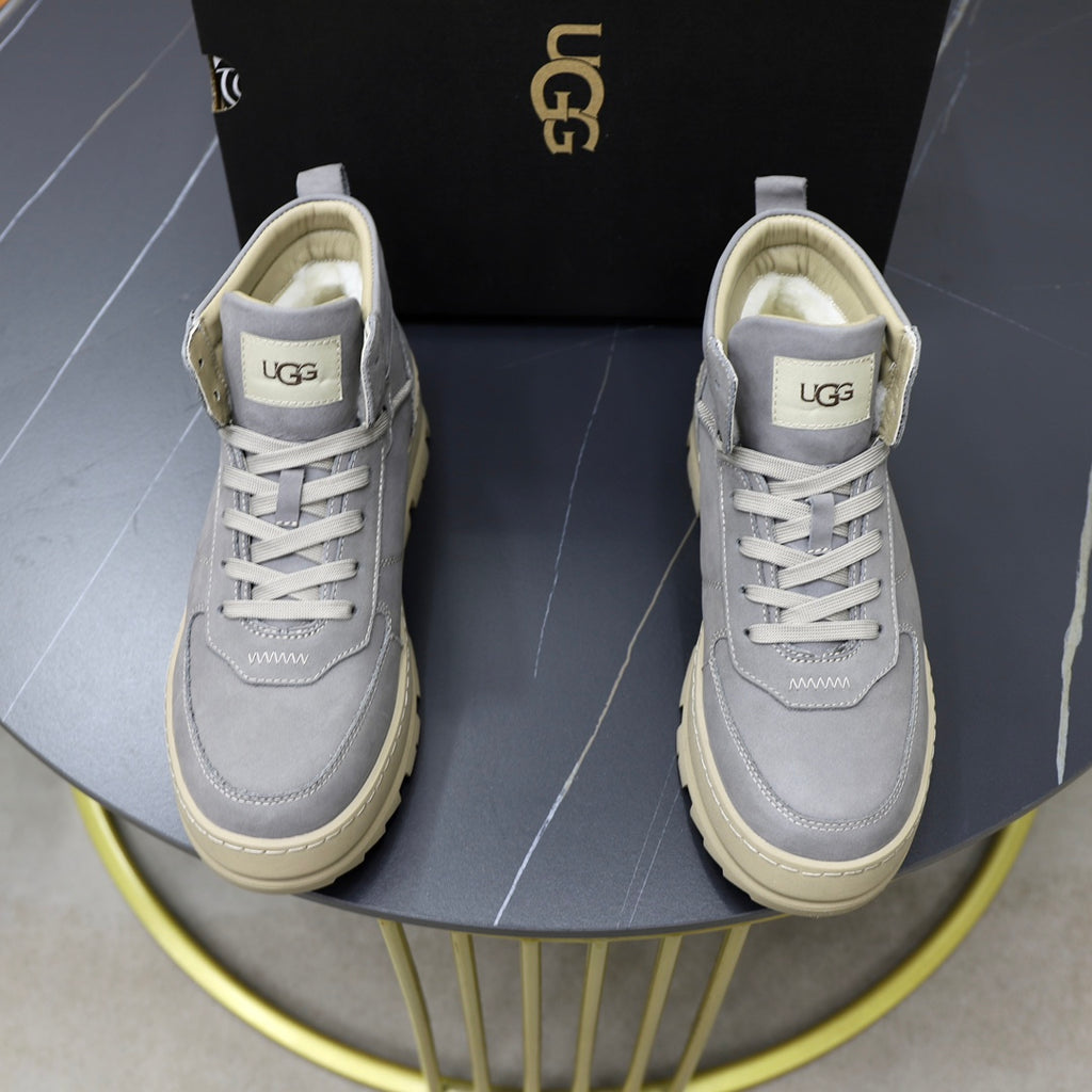 UGG High-Top Sneaker | Slate Grey Suede & Cream Sole