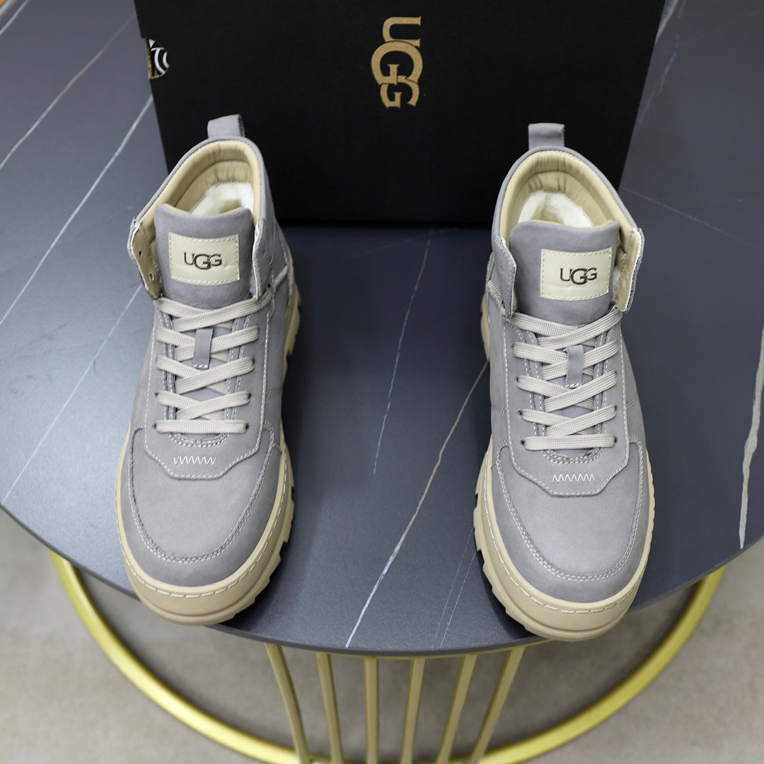 UGG High-Top Sneaker | Slate Grey Suede & Cream Sole
