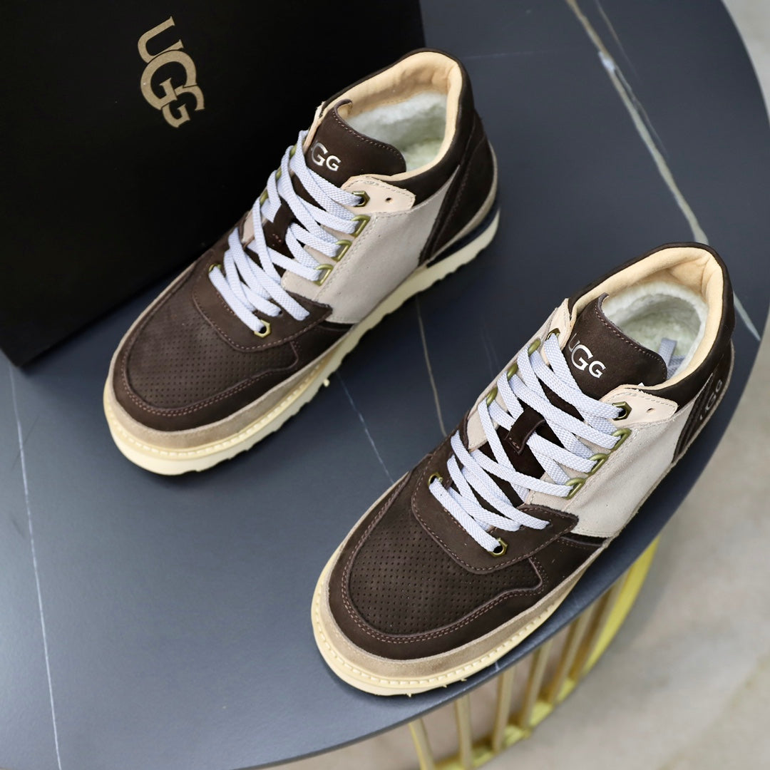 UGG High-Top Sneaker | Dark Brown & Grey