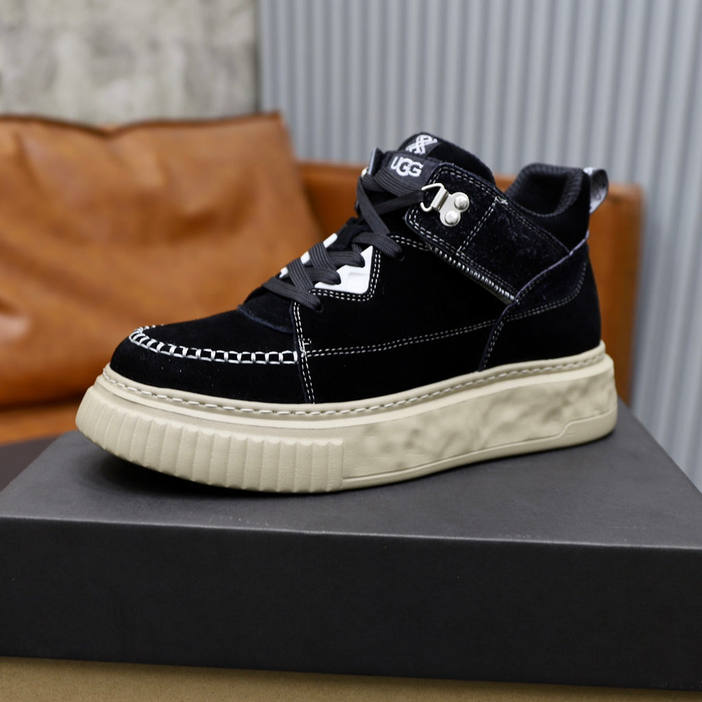 UGG High-Top Sneaker | Black Suede & Shearling | EU 39–44