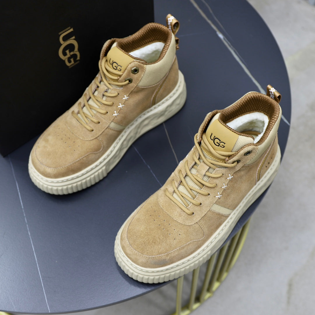 UGG High-Top Sneaker | Sand Suede & Shearling