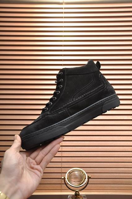 UGG High-Top Sneaker | Triple Black Pebbled Leather