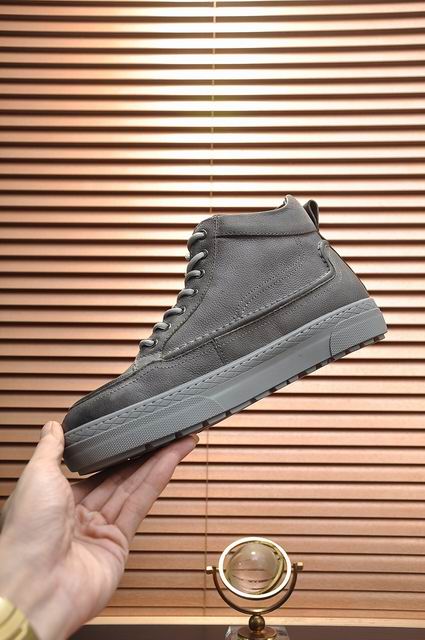 UGG High-Top Sneaker | Charcoal Grey Pebbled Leather