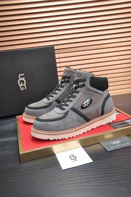 UGG High-Top Sneaker | Slate Grey Suede & Cream Lug Sole