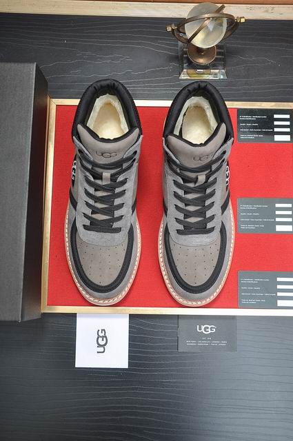UGG High-Top Sneaker | Slate Grey Suede & Cream Lug Sole