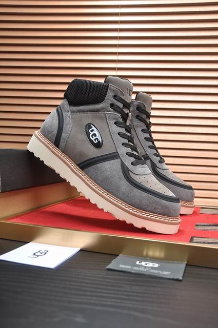 UGG High-Top Sneaker | Slate Grey Suede & Cream Lug Sole