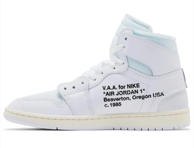 Air Jordan 1 Retro High 'Virgil Abloh Archive - Alaska' AA3834-100