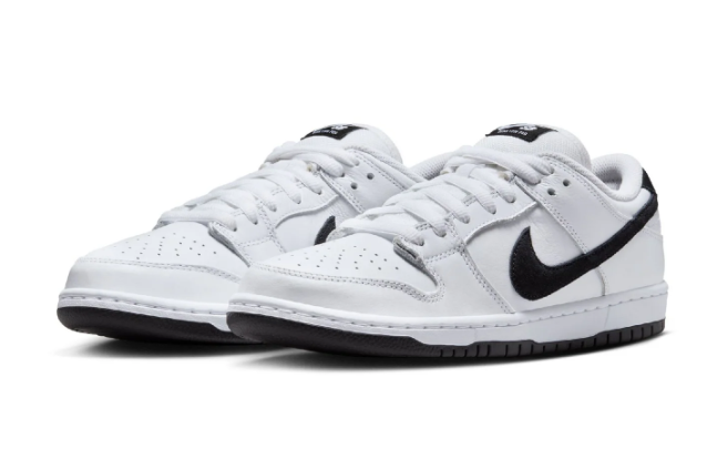 Nike SB Dunk Low Pro 'White/Black/White' | Men's Skateboarding Shoe