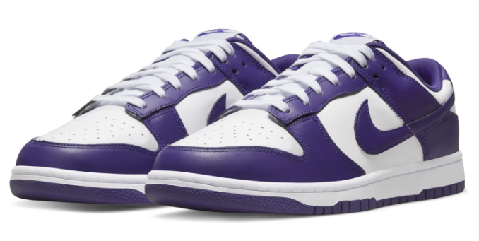 Nike Dunk Low 'Championship Purple' – White / Championship Purple (DD1391-104)