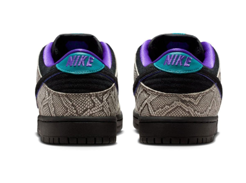 Nike SB Dunk Low x Dashawn Jordan 'Snake Skin' – Black / Fierce Purple