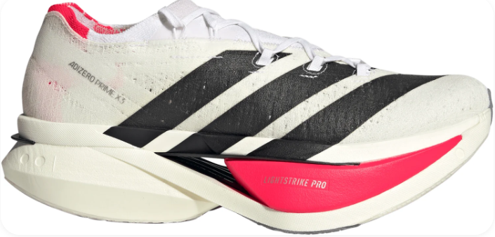 Adidas Adizero Prime X 3 Strung Men's Running Shoes – White/Black/Pink